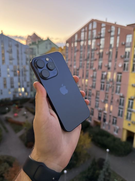97% Аккум Идеал iPhone 15 Pro 128 Blue Titanium Neverlock Айфон про