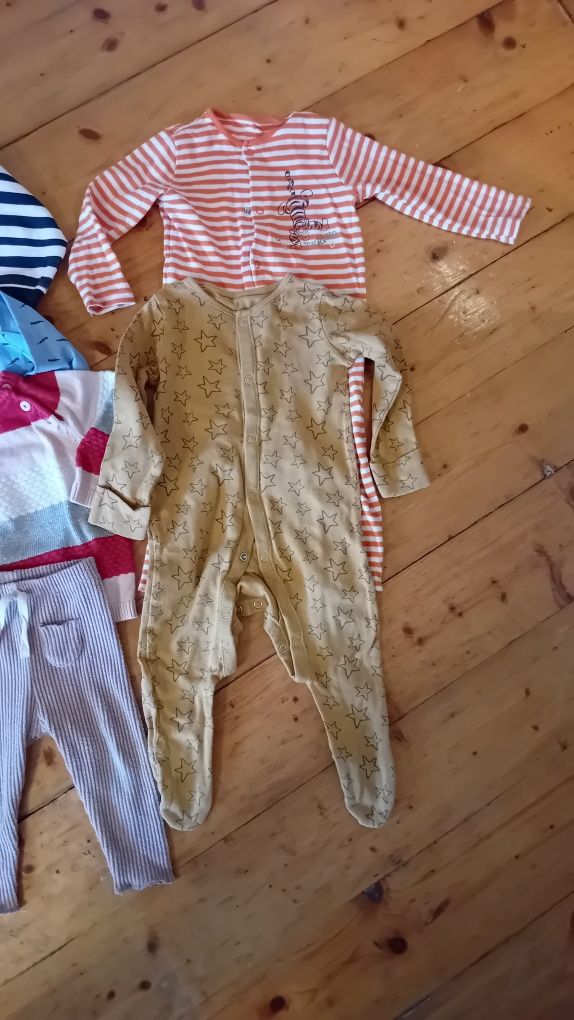 Paka ciuszków r68 dla niemowlaka, hm, zara,9szt