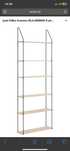 Wisząca półka regał Jysk 176x65x17 cm