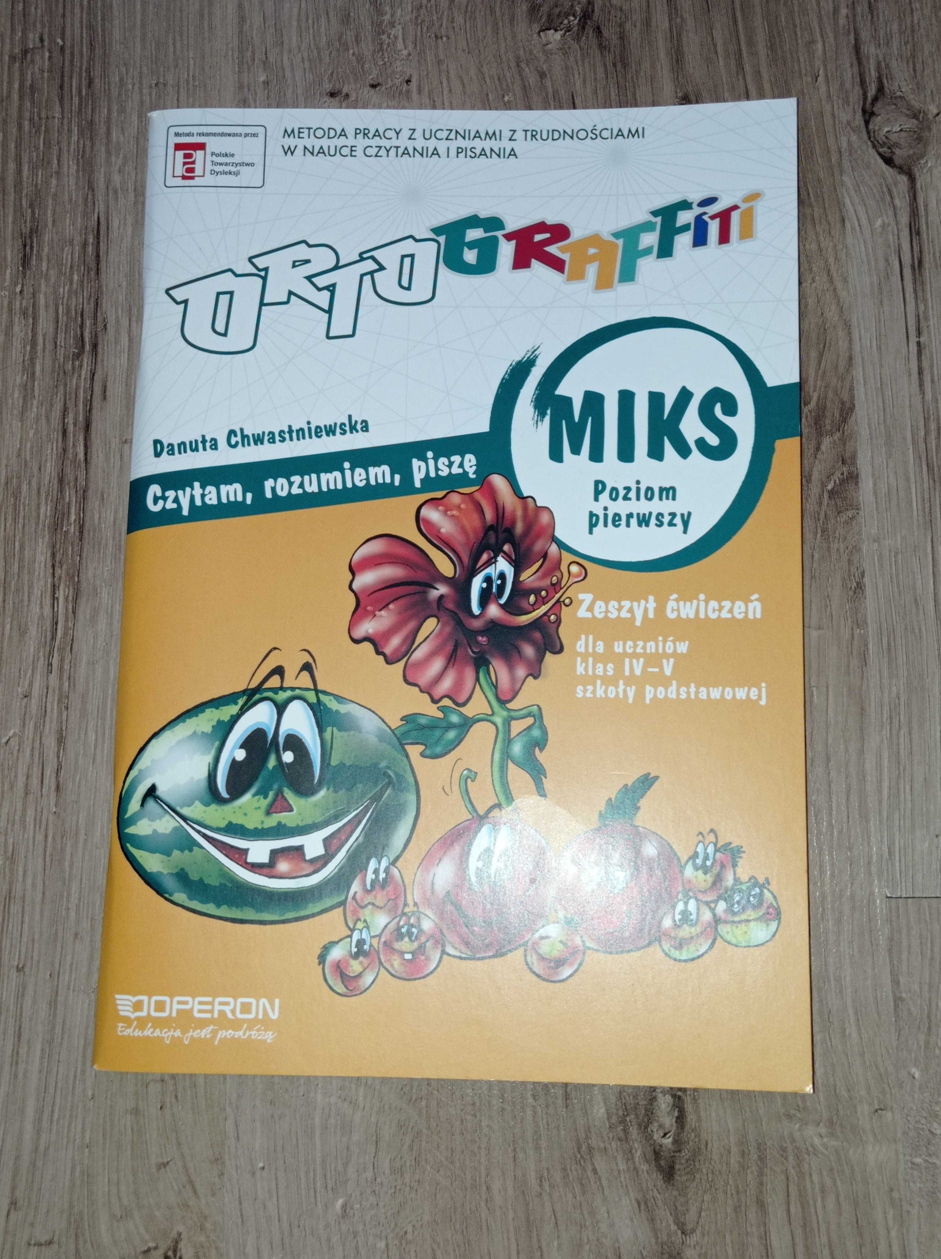 Ortograffiti Miks Poziom 1 Zeszyt ćwiczeń