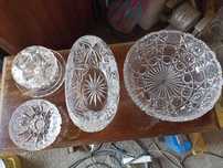 ваза конфетница, масленка, пепельница, салатник, хрусталь