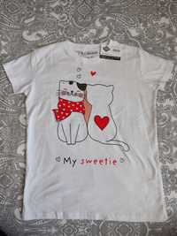 Nowa koszulka damska s koty