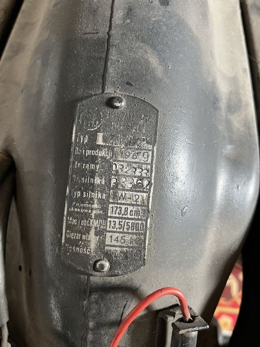 SHL M17 Gazela ladny stan kompletna 1969 rok zgodna numerycznie