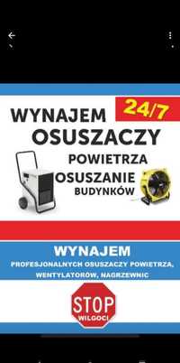 Osuszacz powietrza wynajem pochłaniacz wilgoci osuszanie po zalaniu