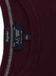 Armani Jeans sweter męski bawełna wełna Rozmiar XXL premium fioletowy