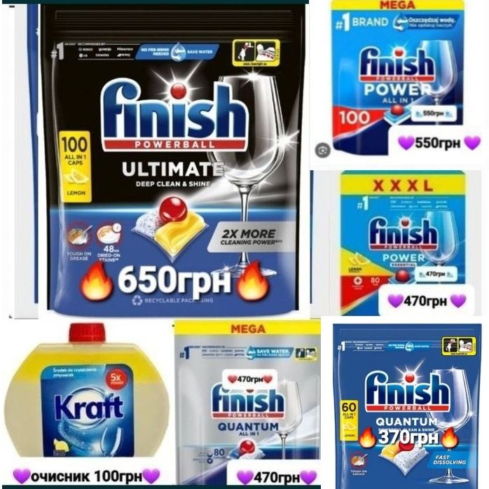Фініш Finish для посудомийки