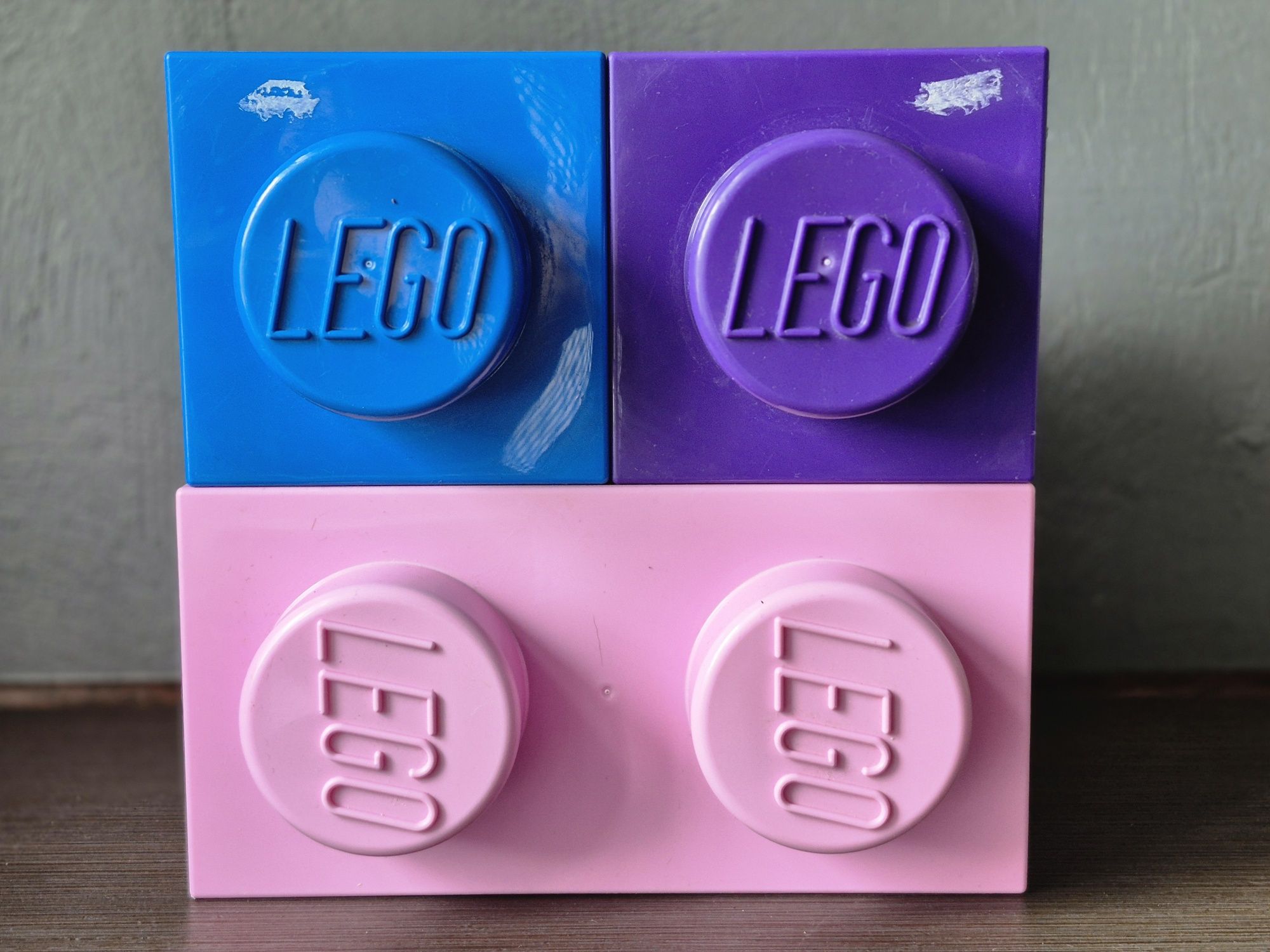 Zesatw pojemników na klocki Lego Brick 3 szt