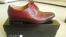 eleganckie buty męskie roz 42 bordowe