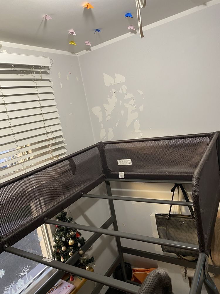 Łożko piętrowe metalowe IKEA