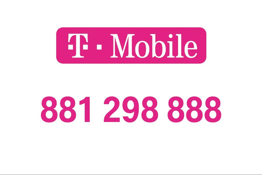 Złoty numer T-Mobile łatwy, biznesowy, potrójna 888