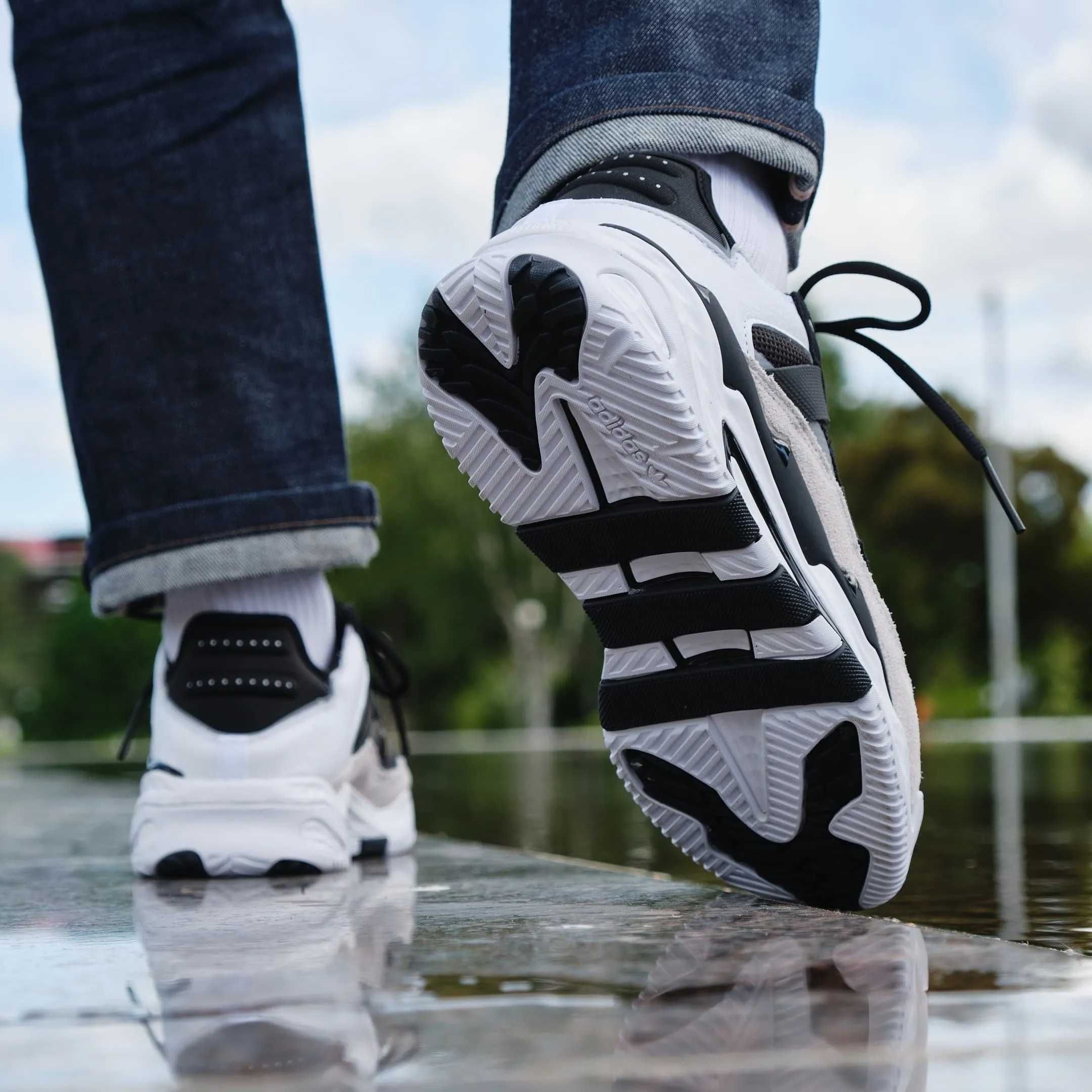 Мужские Кроссовки/Чоловічі Кросівки Adidas Niteball White/Black