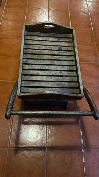 CARRINHO CHA/BEBIDAS DE APOIO - EXTERIOR EM MADEIRA TEKA