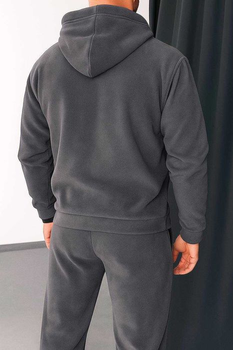 Не кошлатится! Теплый зимний мужской костюм на флисе 3 цвета