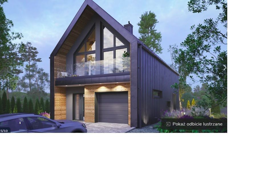 Działka Maliszew powiat Mińsk Mazowiecki projekt domu gratis