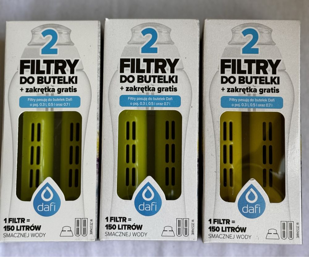 3 opakowania filtrów dafi