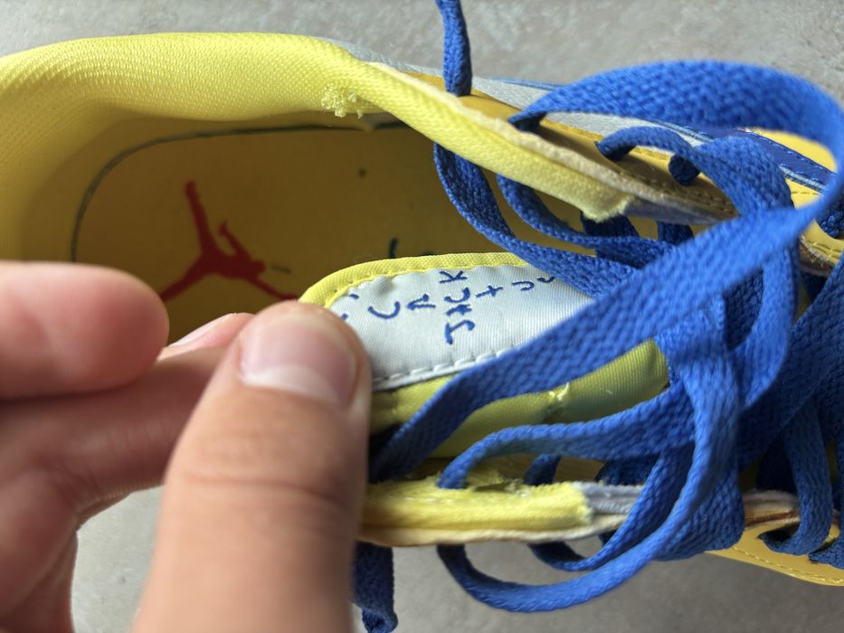 Buty Nike Air Jordan 1 low OG x Travis Scott Canary