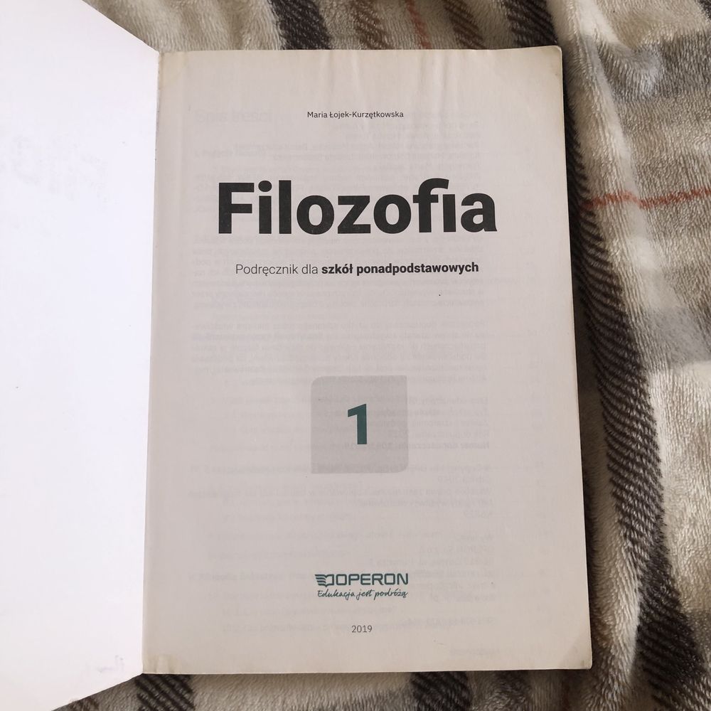 Filozofia zakres podstawowy OPERON klasa 1