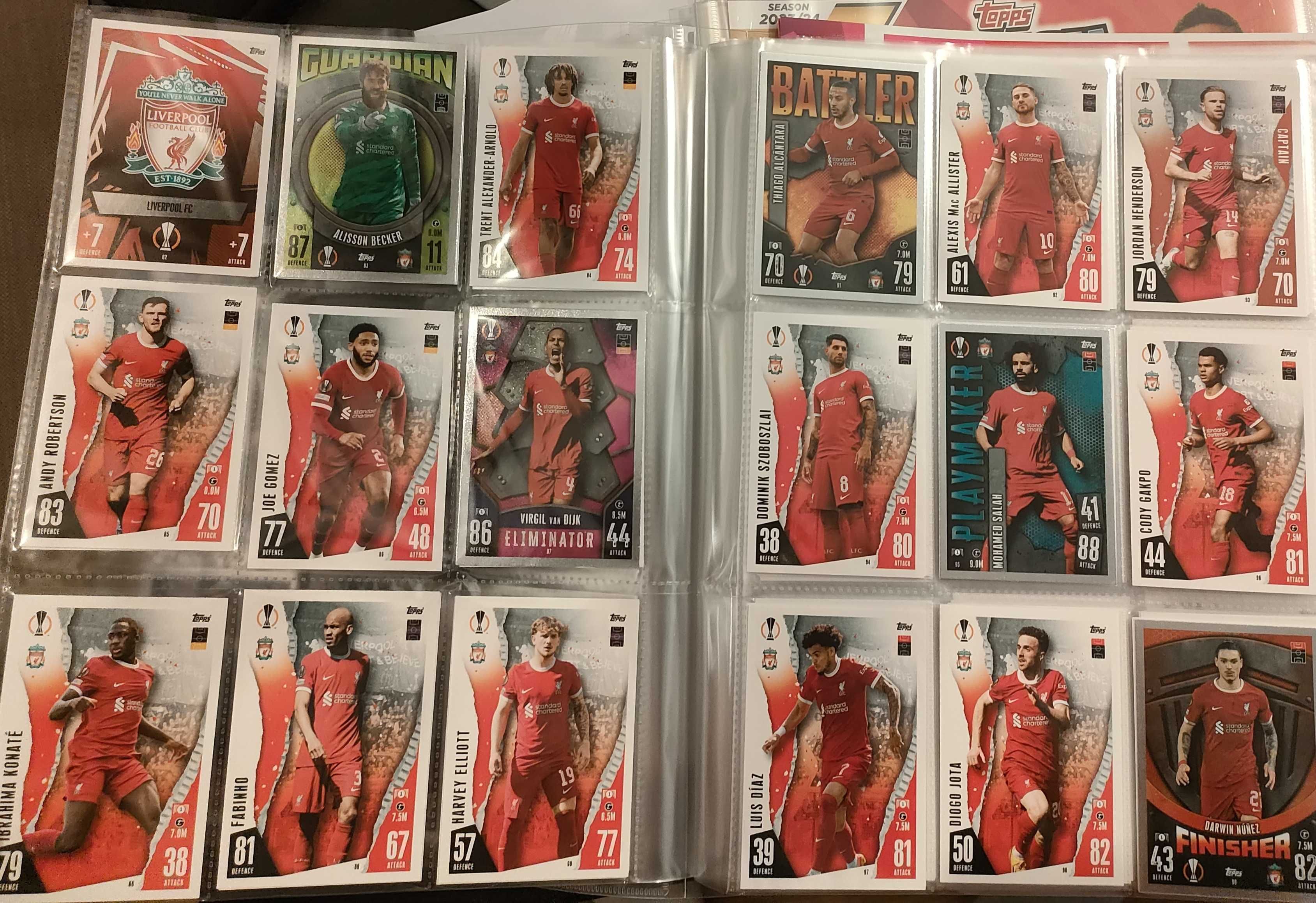 Match Attax 2023/24 Album+Komplet drużyn 387 Kart!!