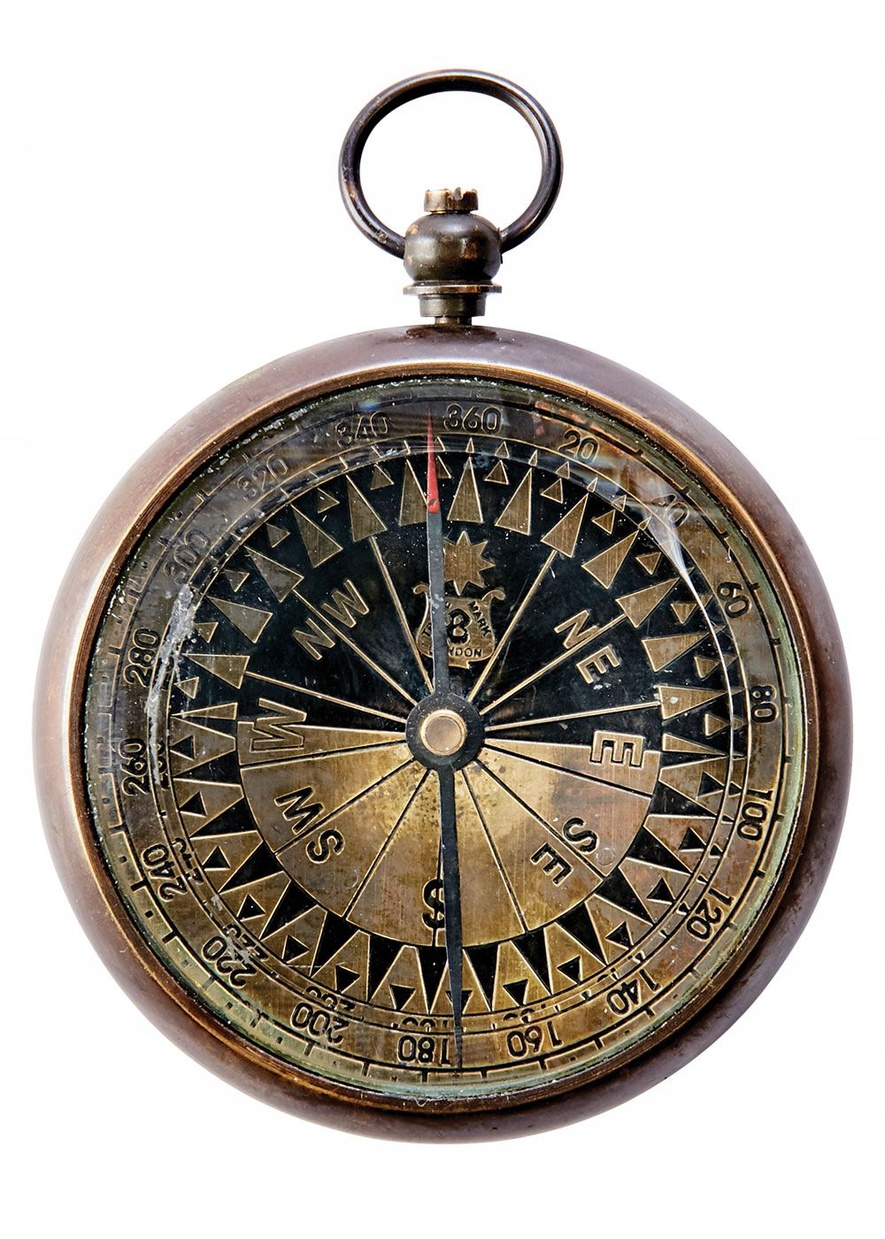 Mosiężny kompas (replika)