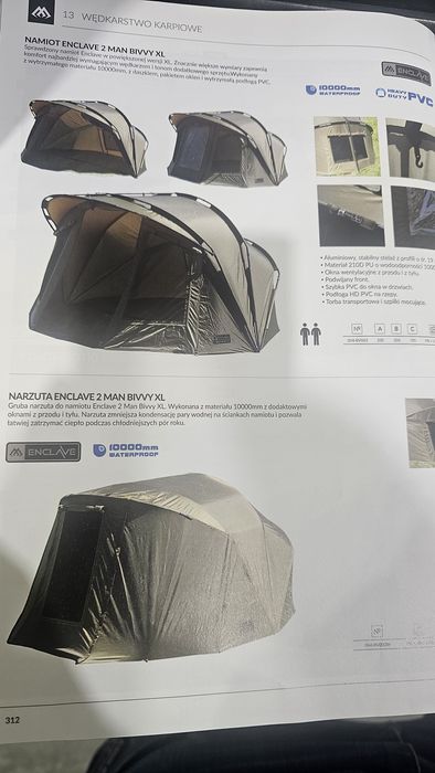 Namiot Karpiowy Mikado enclave 2 man bivvy xl