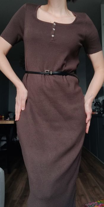 Нова. Коричнева сукня. Шоколадне плаття L-ka