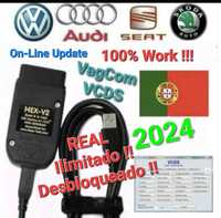 VAGCOM 24.5.0 VCDS  Real Hex Atualizavel 2024 ilimitado português