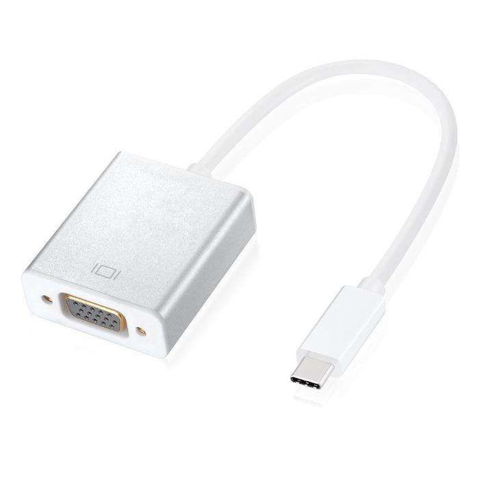 Z304 Cabo Adaptador Conversor USB-C 3.1 Type C VGA 1080p HD