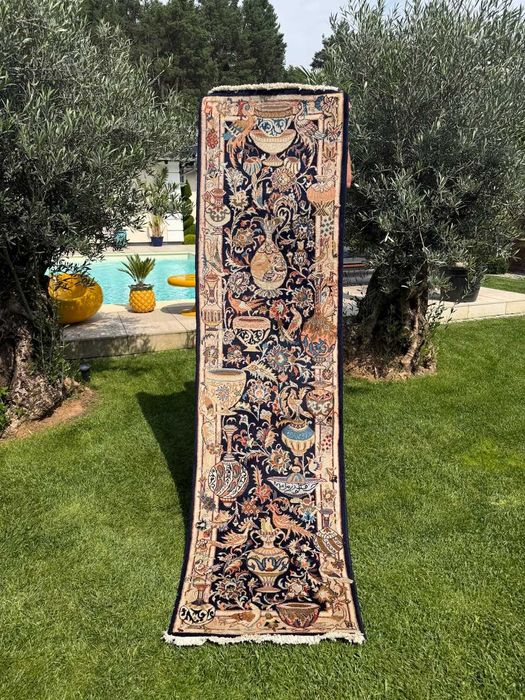 Chodnik Dywan Perski Kaszmirowy Iran Kaschmar 255x67 gal. 20 tyś