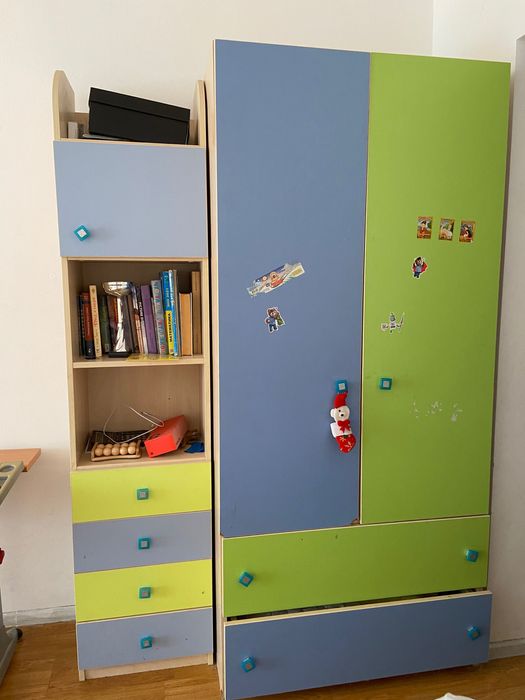 Шкаф и пенал в детскую для ребёнка фирма Снайт