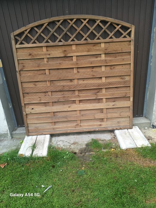 Płoty  lamelowe drewniane 180×180