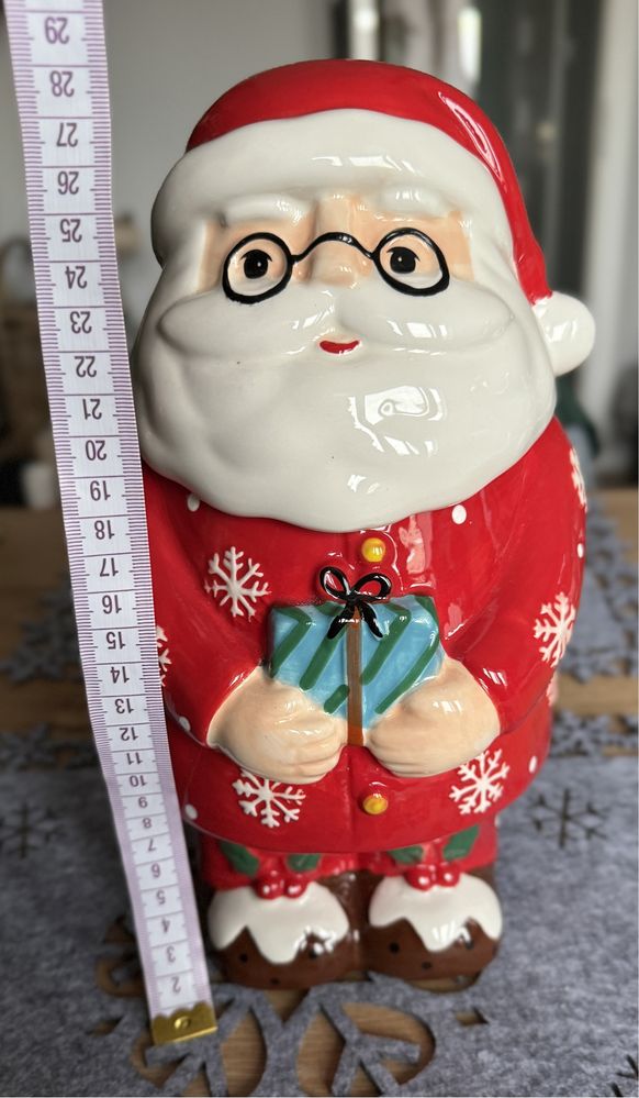 Świateczny Mikołaj ceramiczny