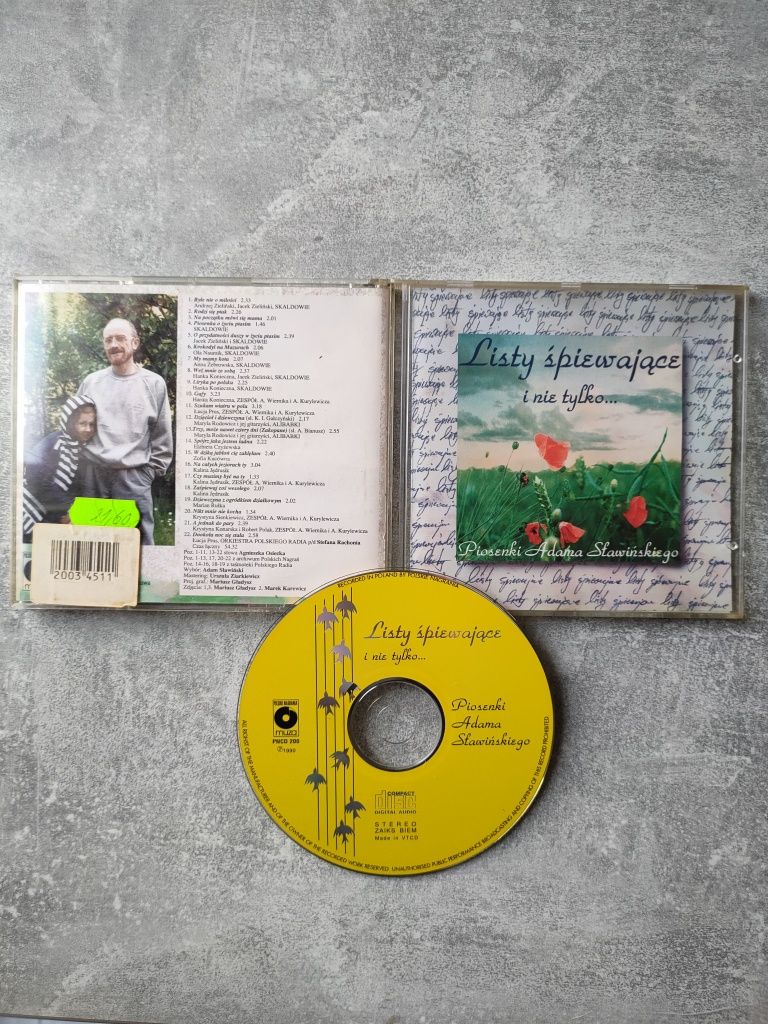 CD Listy Śpiewające Piosenki Adama Sławińskiego 1994r. UNIKAT jak Nowa