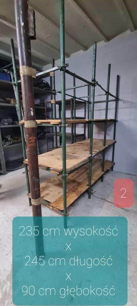 Rusztowanie, Regał Mocny Stalowy Metalowy
