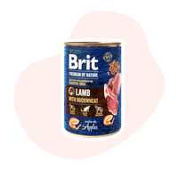 Brit by Nature Lamb with Buckwheat Jagnięcina Gryka 6x400g Karma mokra