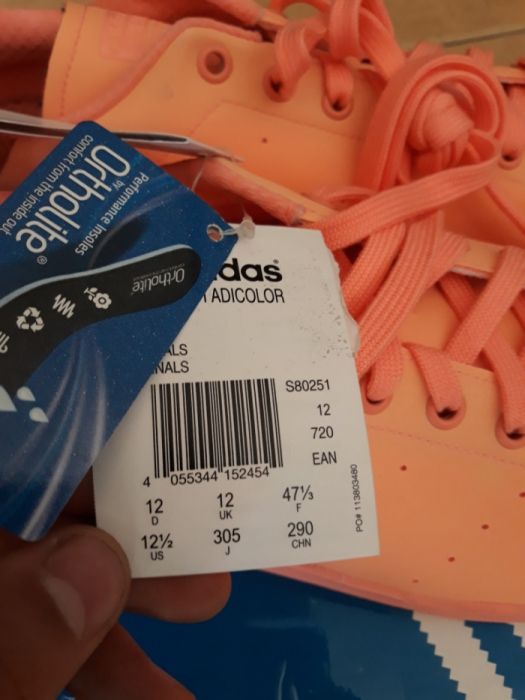 Adidas stan smith adicolor lososiowe-morelowe 47 1/3