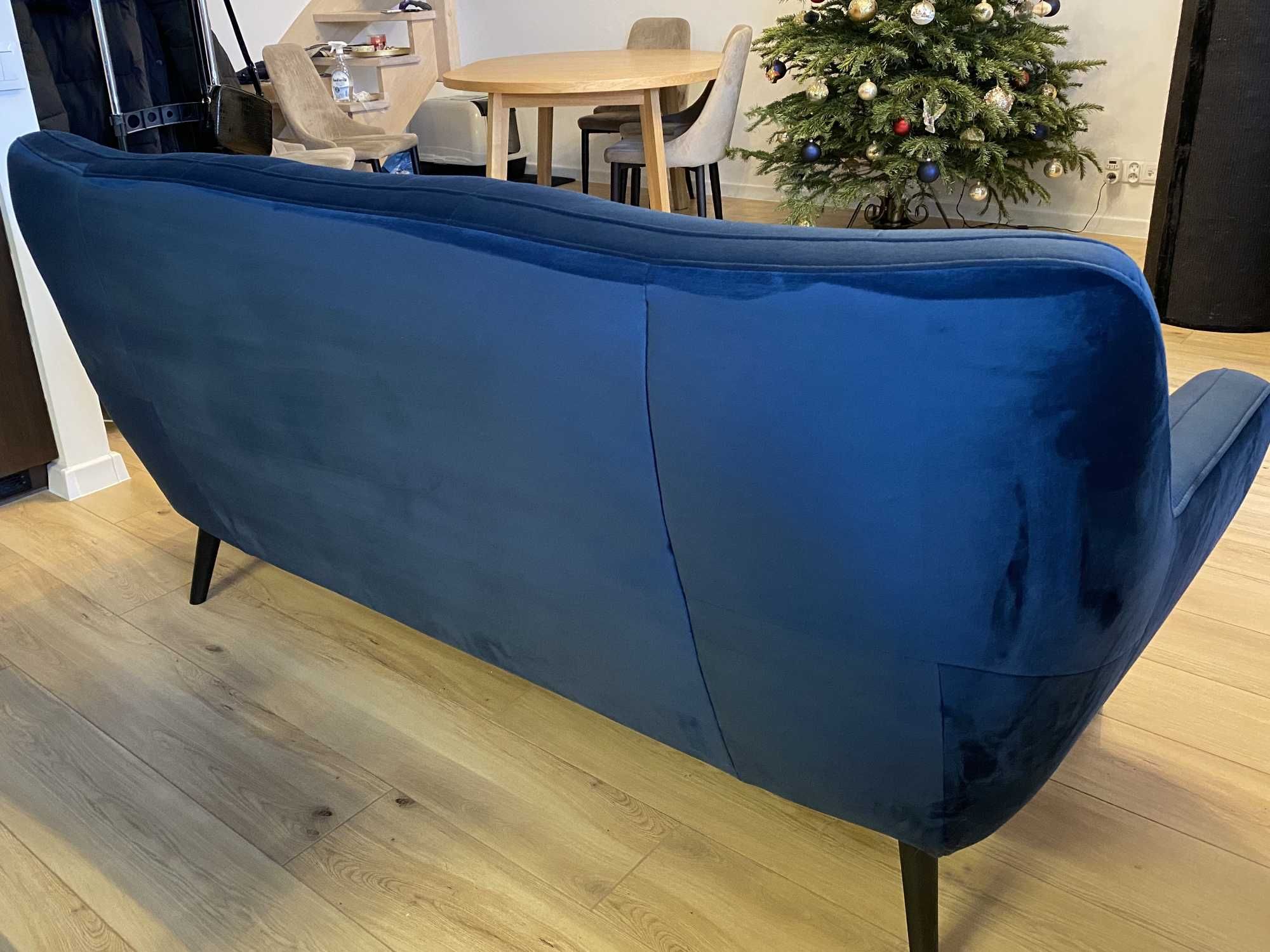 Sofa SCANDI 3 osobowa (Kanapa) Niebieska / Granatowa