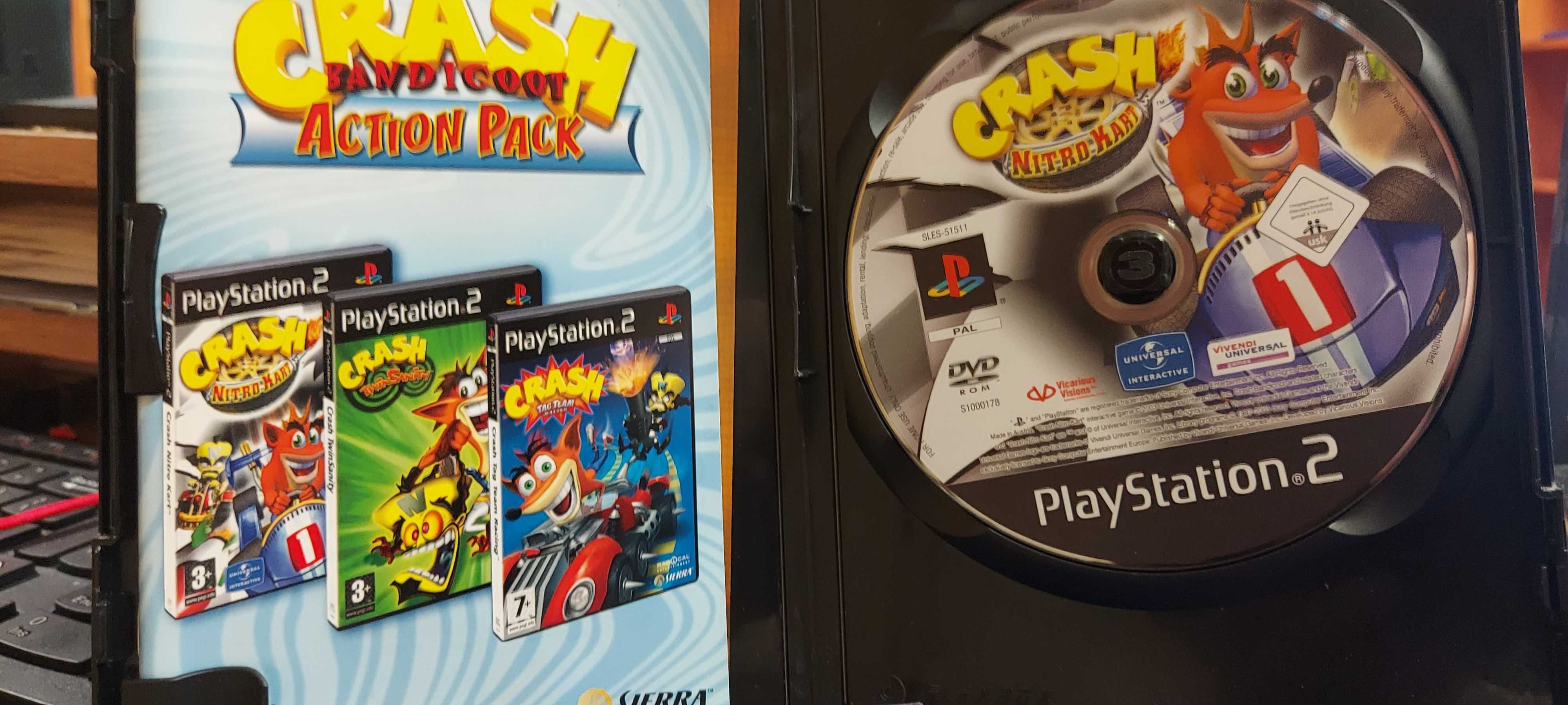 Gra CRASH ACTION PACK (PS2),  Sklep Wysyłka Wymiana