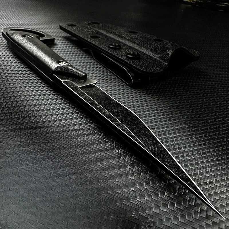Nóż Taktyczny FULL TANG Etui Kabura BUSHCRAFT Pazur EDC rzutka ND14