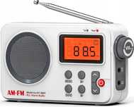 Radio na baterie USB FM AM przenośny radioodbiorniki duży wyświetlacz