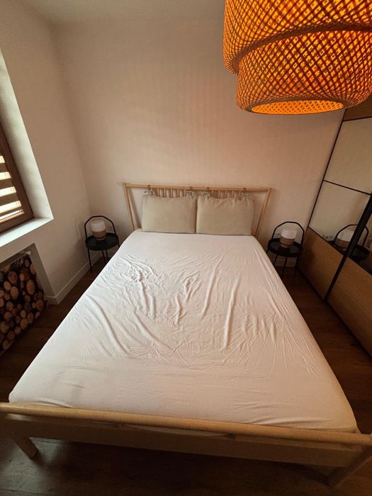 Komplet mebli do sypialni Ikea łóżko, szafa, komoda