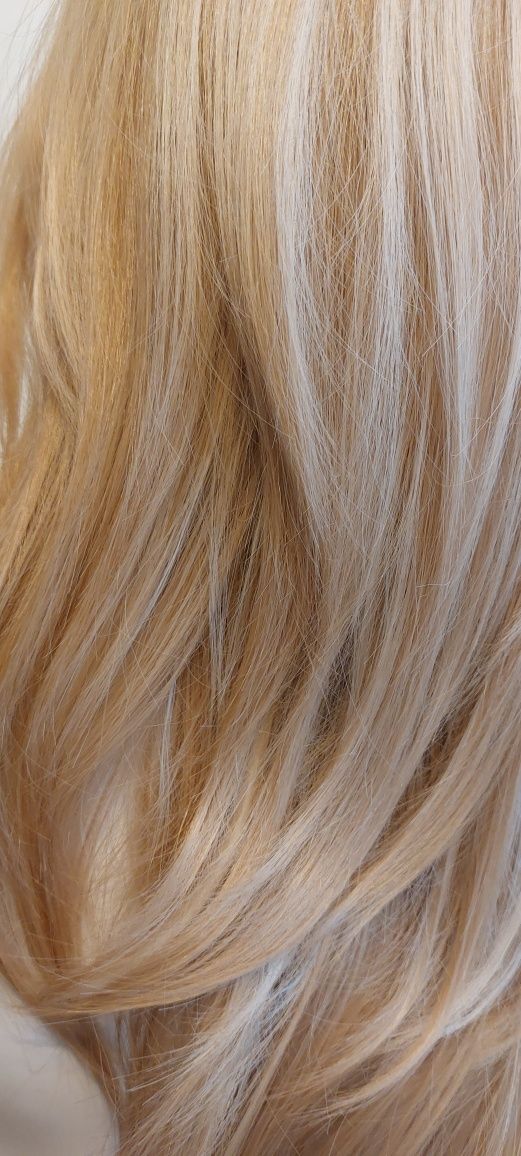 Peruka blond jak naturalna nowa
