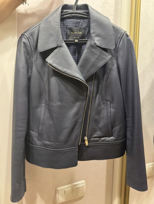 Шкіряна жіноча куртка Massimo Dutti