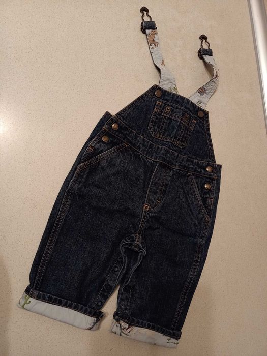 Zestaw spodni ogrodniczki 3-6m 62-68