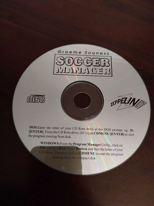 CD jogo Soccer Manager, videogame, computador