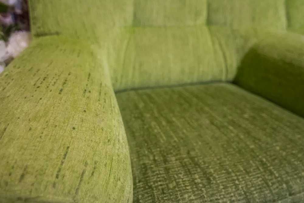 Fotel duży wygodny stan idealny zielony zieleń