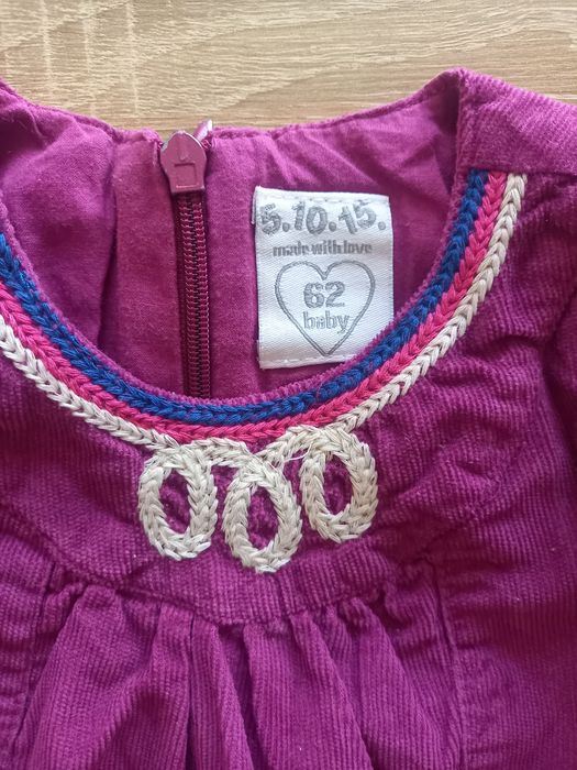 Sztruksowa sukienka rozm. 62