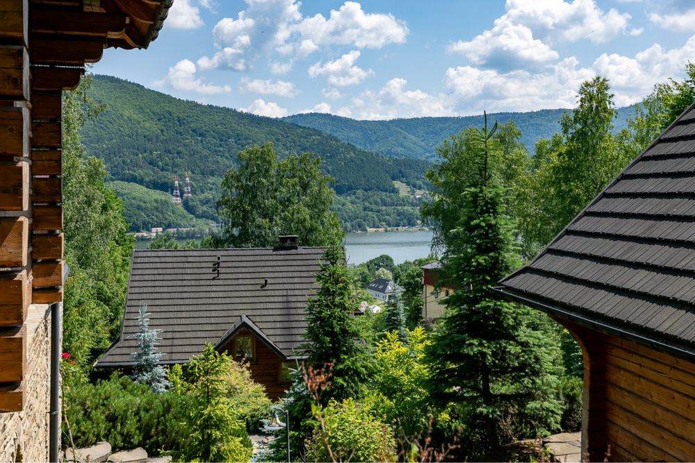 Dom z bali w górach BALIA BASEN WEEKEND WAKACJE jezioro