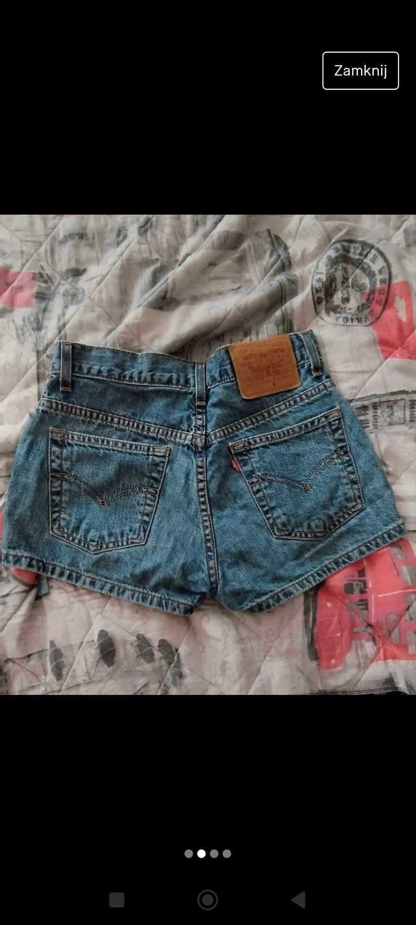 levis - krótkie spodenki - jeansy