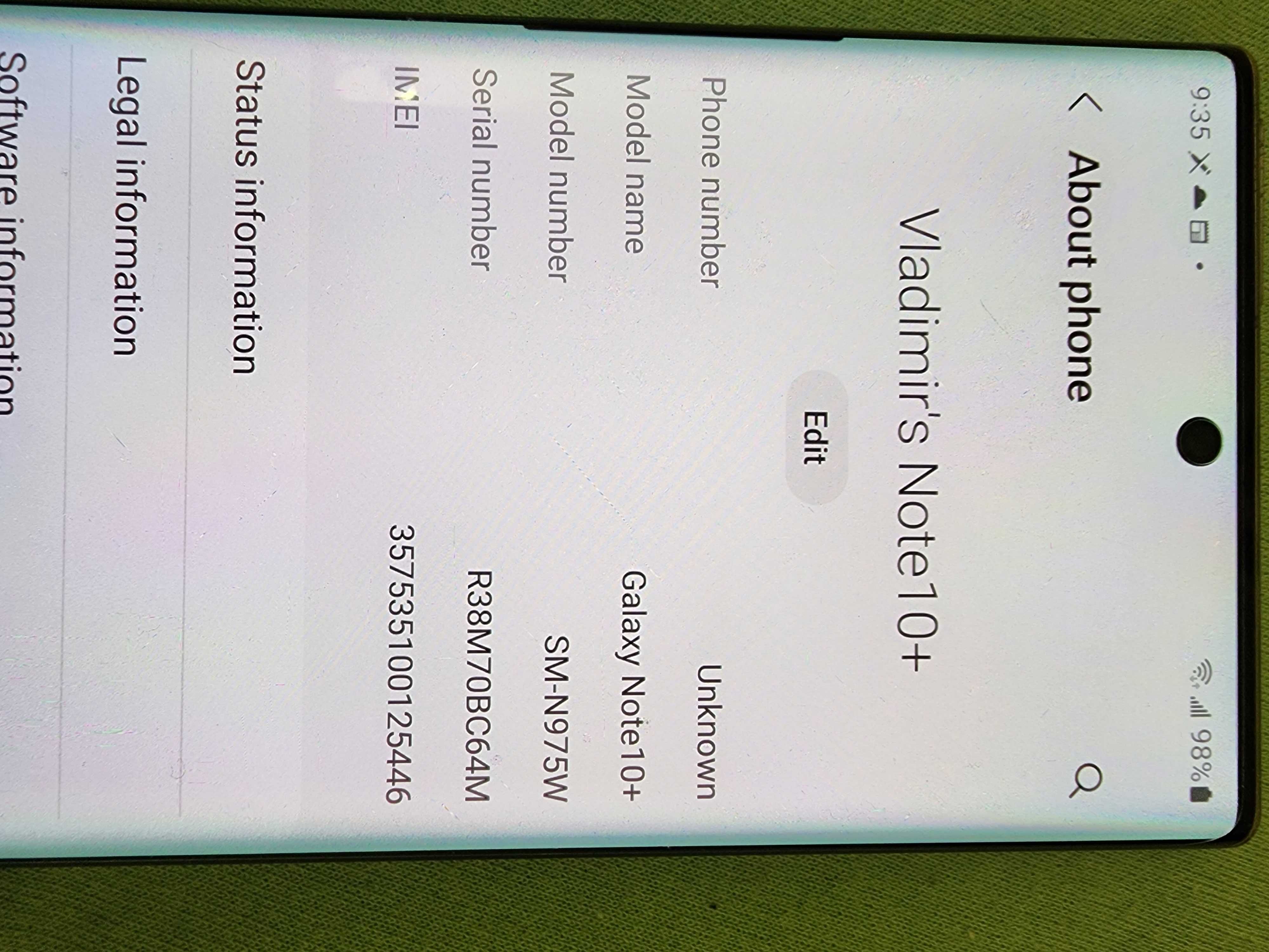 Смартфон Samsung Galaxy Note 10+