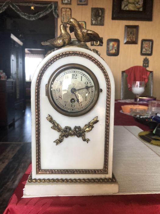 Zegar kominkowy marmur